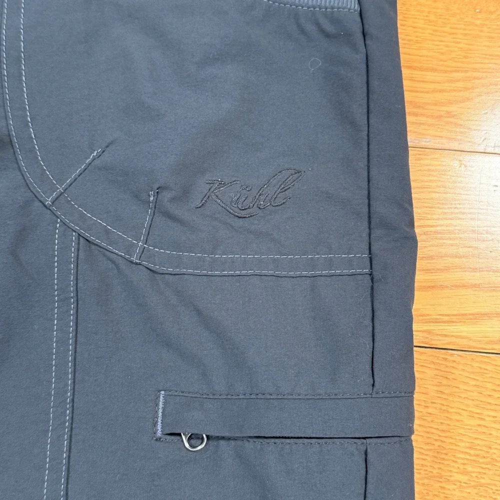 Kuhl‎ Womens Gray Horizn Hiking Cargo Pants Size 4 Reg Cinched Ankle Utility